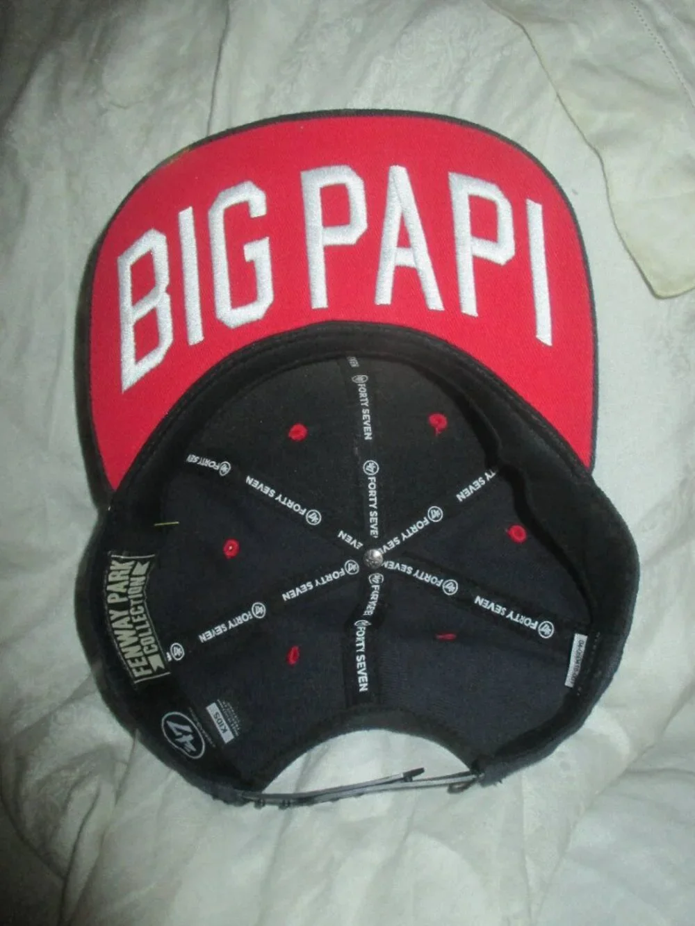 Boston Red Sox David Ortiz Final Season 47 Brand Fenway Park Strapback Hat YOUTH